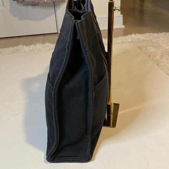 Hermes Black Canvas Fourre Tout Tote - Picture 5 of 10